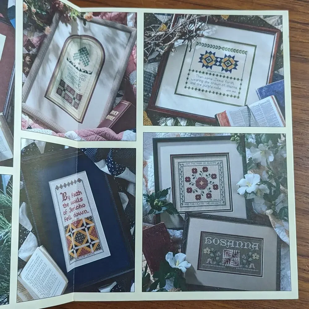 Praying Hands Patchwork Samplers Cross Stitch Pattern Book